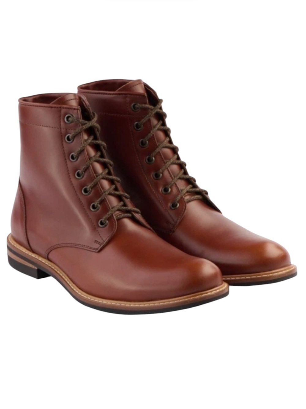 Nisolo All Weather Andres Men’s Brandy Leather Boots Size 11.5